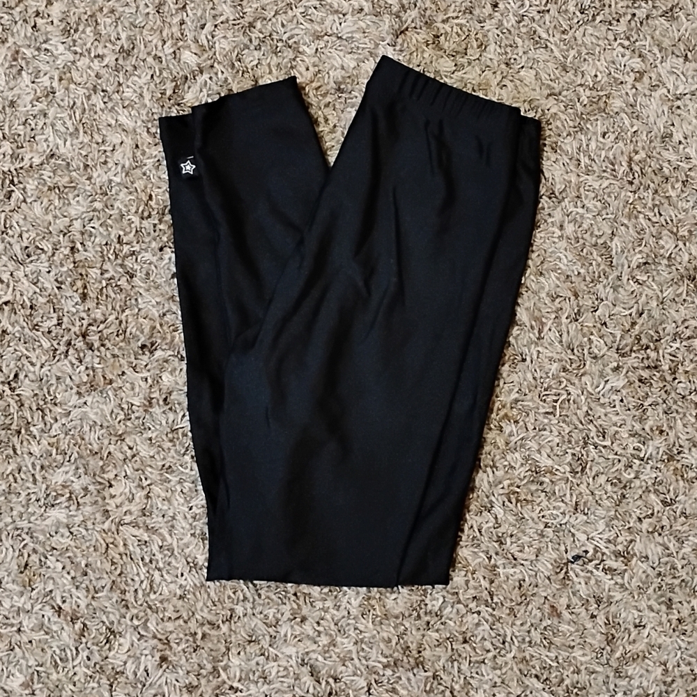Black Kids Girls High CHINE LYCRA Leggings